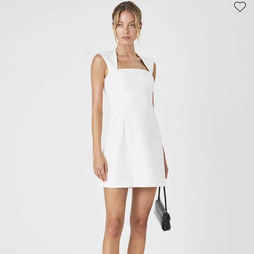french connections whisper ruth square neck dress